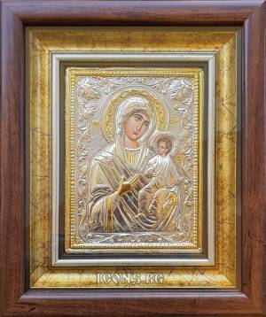 Сребърна икона на Света Богородица