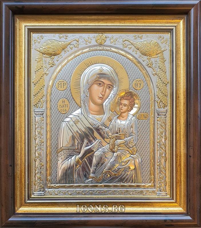 Сребърна икона на Света Богородица Гиатриса