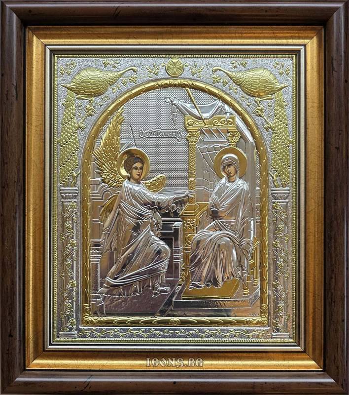 Сребърна икона Благовещение