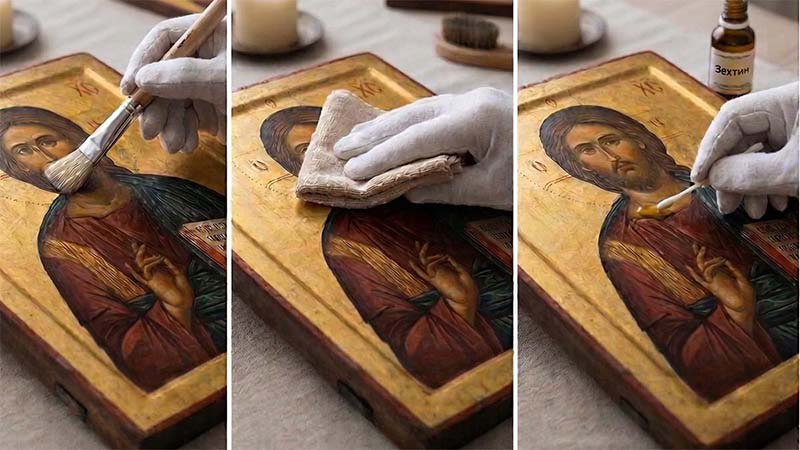 † Как да поддържаме и почистваме ръчно рисуваните икони, без да ги увредим?